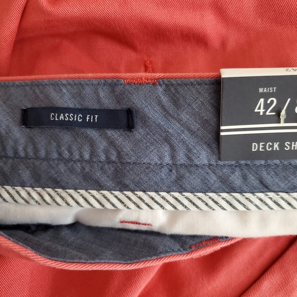 Nautica Men's Sailor Red Flat Front Classic Fit Deck Shorts 42W NWT - Picture 4 of 9